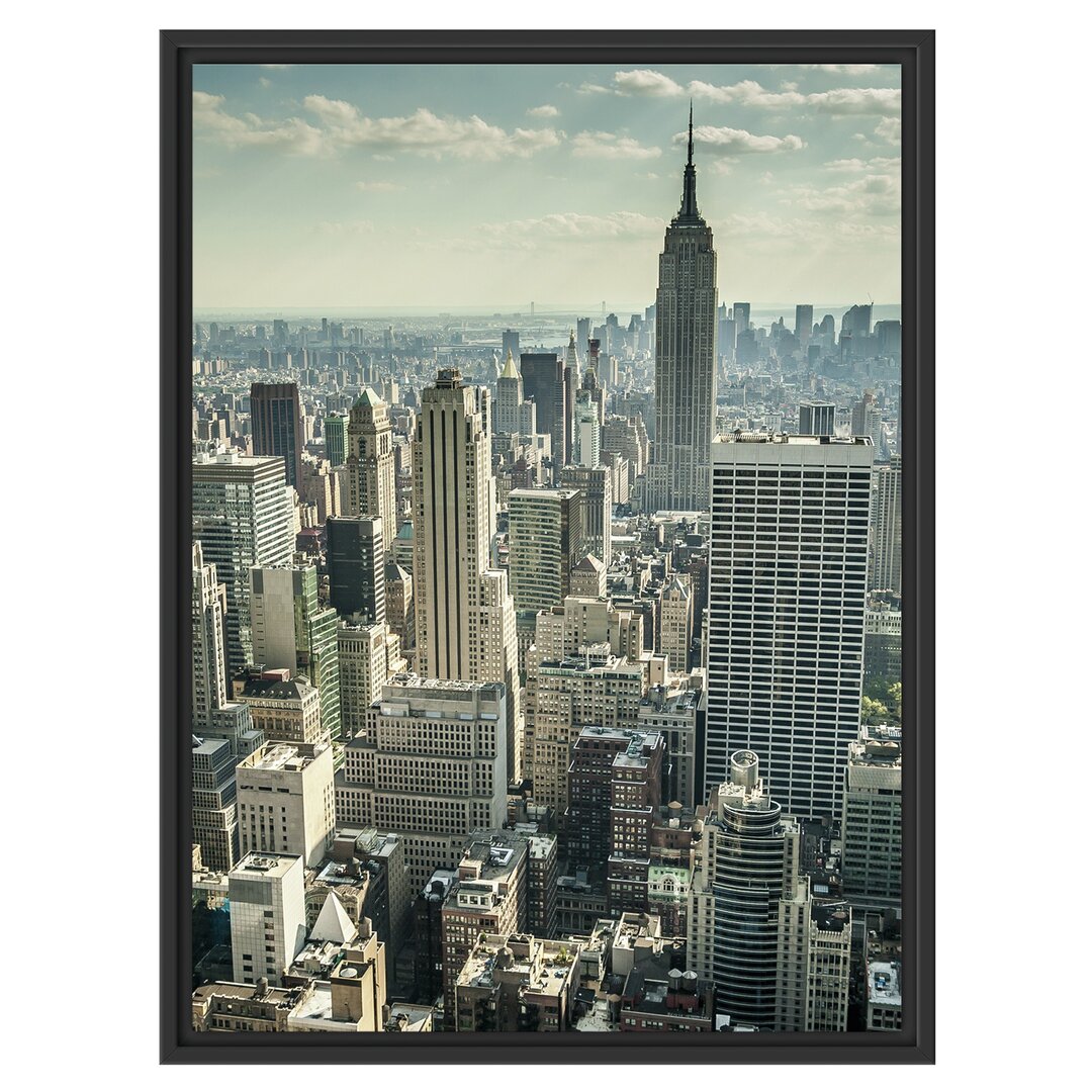 Gerahmtes Wandbild New York bei Tag