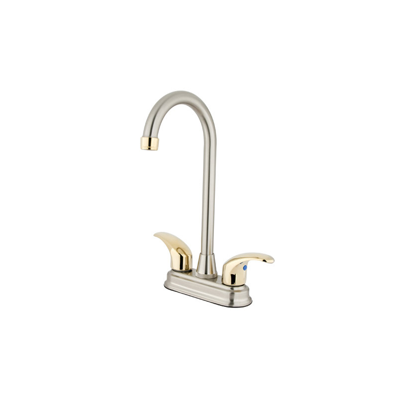 Daytona Hot & Cold Water Dispenser, Satin Nickel/Polished Brass
