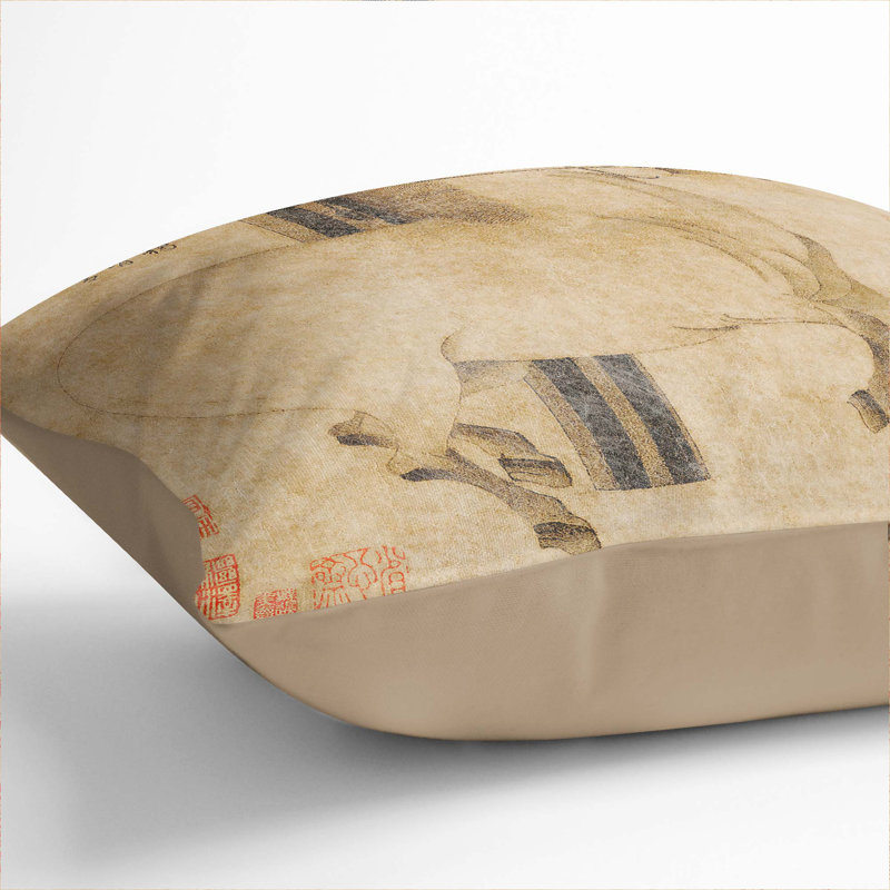 Square Throw Cushion, 55cm H x 55cm W x 20cm D, Stone