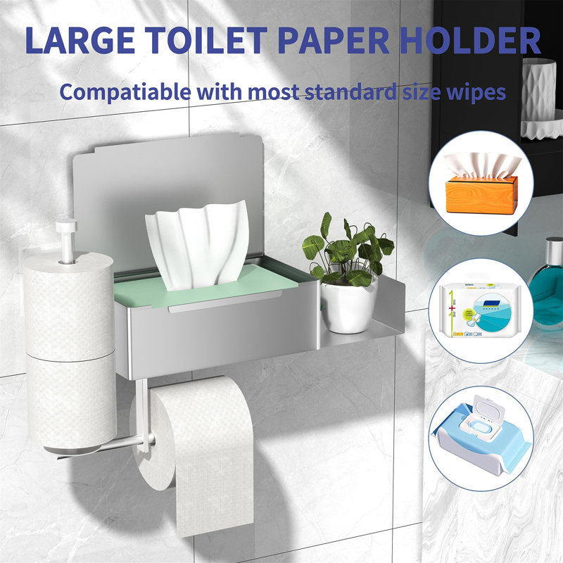 Metal Paper Towel Holder, White