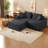 Modern Modular Sofas, Foam Spring Comfort, Space Saving Cozy Couch