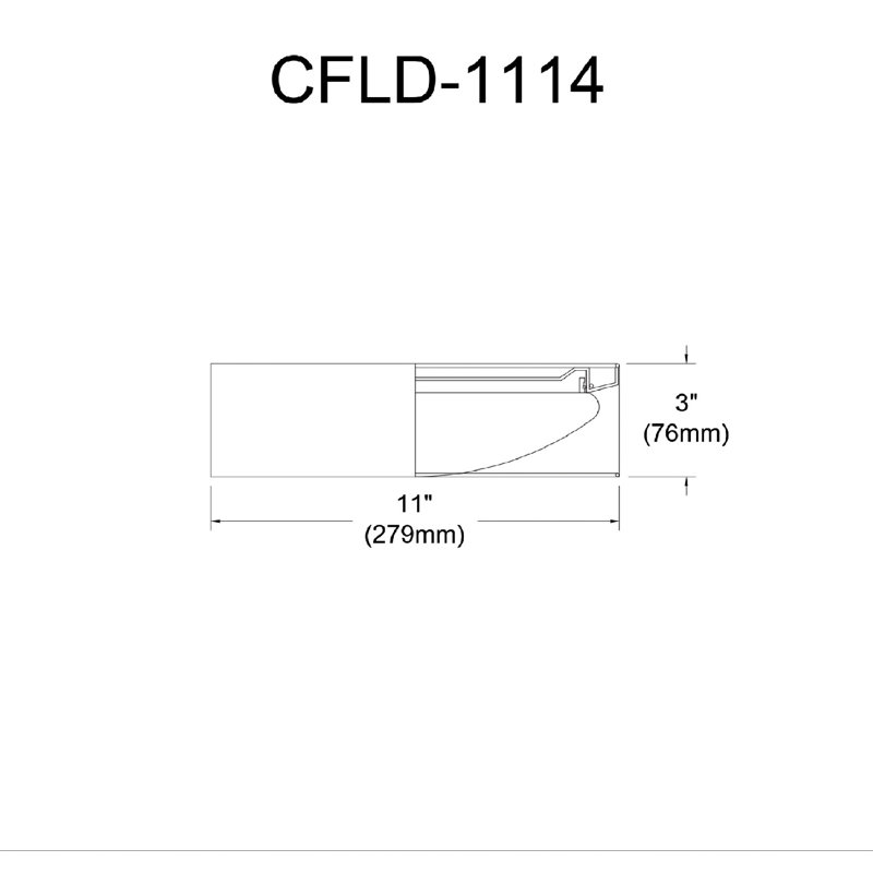 Acrylic LED Flush Mount, Natural