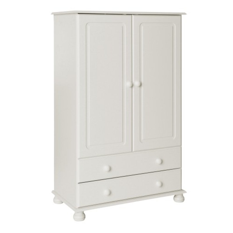 Stetson 2 Door Wardrobe, White