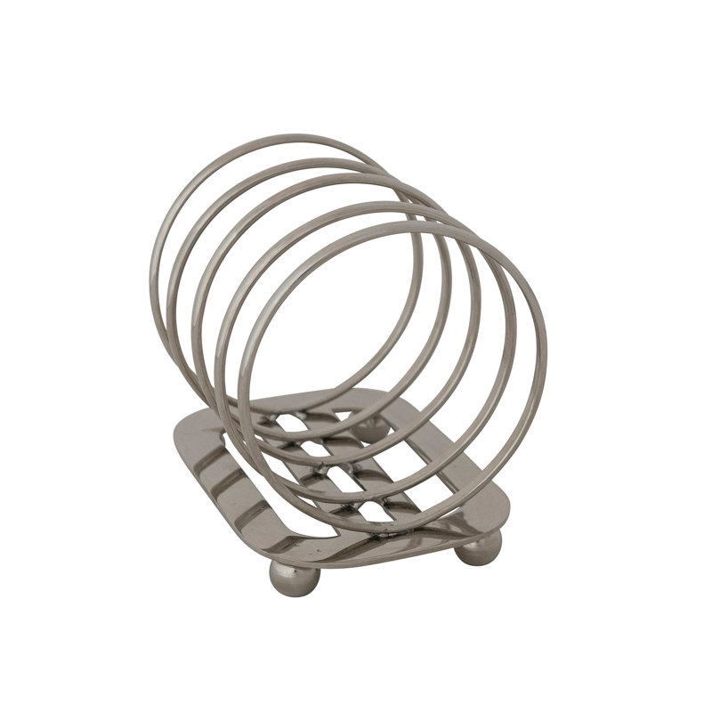 Grille-pain en acier inoxydable avec 4 sections et pieds en forme de boule