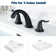 Widespread 2-handle Bathroom Faucet with Drain Assembly