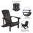 Balasi Outdoor All-Weather Poly Resin Wood Adirondack Chairs-1552139283