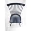 Chaise d'appoint à dossier Windsor en bois massif bleu marine Shaylinn
