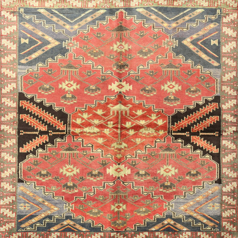 Darabont Oriental Indoor Rug, Square 4'