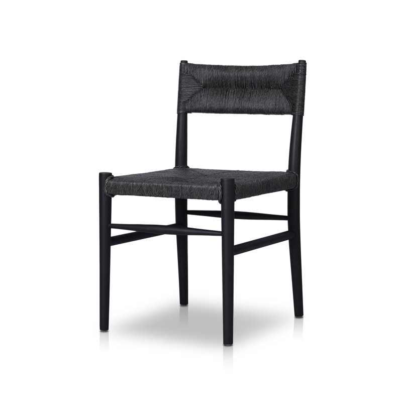Lomas Outdoor Dining Side Chair, Black