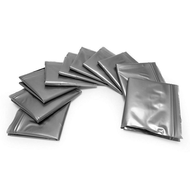Camco 20 Pack Leak Proof Double Lined Camping Toilet Bucket Waste Bags, Black