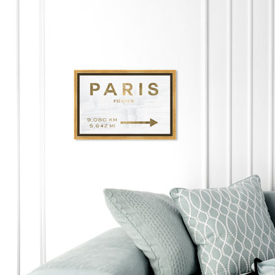 " Paris Road Sign "