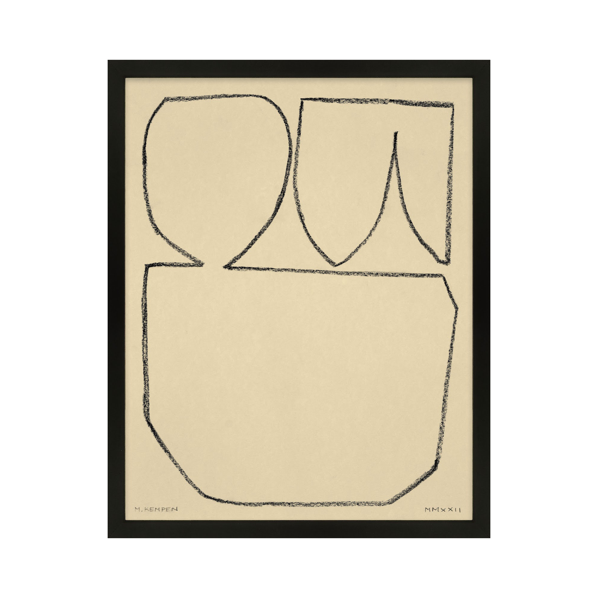 Sand 2 by Michael Kempen, Black Framed, 40" W x 50" H