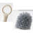 Toilet Brush With Basee Holder, Cleaning Tools (White)