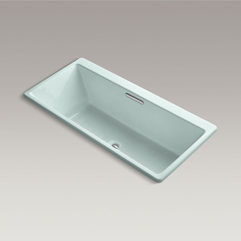Reve 67" x 36" Soaking Bathtub, Frost