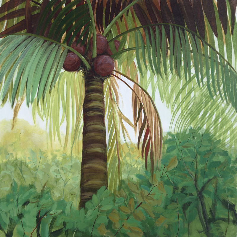 Tropic Palm I 1 Piece Wrapped Canvas Painting, 91cm H x 91cm W