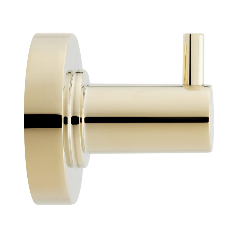 Lexia Single Robe Hook, Polished Brass