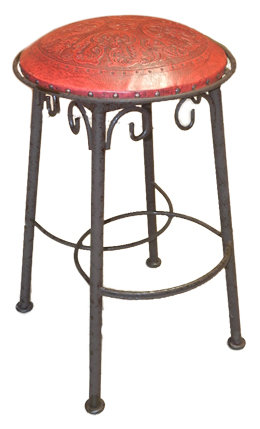 Tabouret de bar et de comptoir, Rouge, Tabouret de bar (assise de 30 po de hauteur)