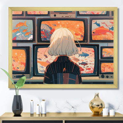 Personnage féminin d'anime II sur toile