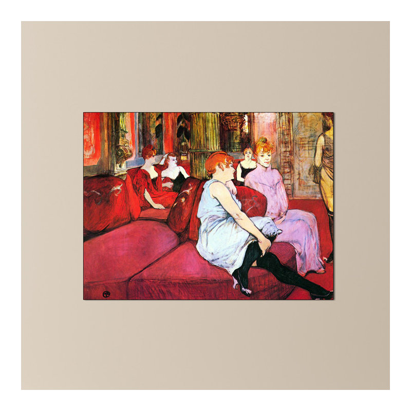 Henri De Toulouse-Lautrec - Wrapped Canvas Painting, 60cm H x 80cm W x 1.8cm D