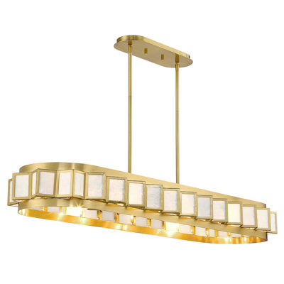 Gideon 8-Light Bronson in Warm Brass