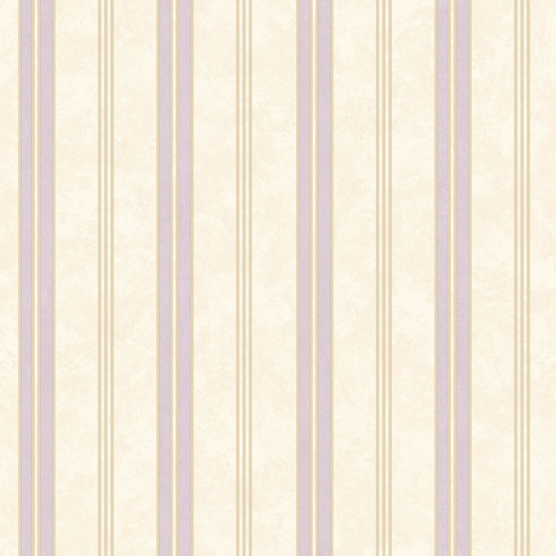 Drennen Nights Stripes 10m x 53cm Wallpaper Roll, Lilac