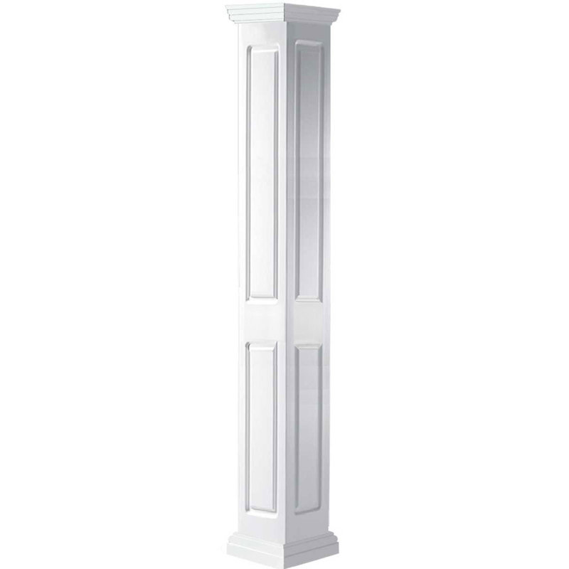 Ensemble de colonnes à panneau surélevé en PVC Craftsman Classic, H 72 po x l 11,63 po