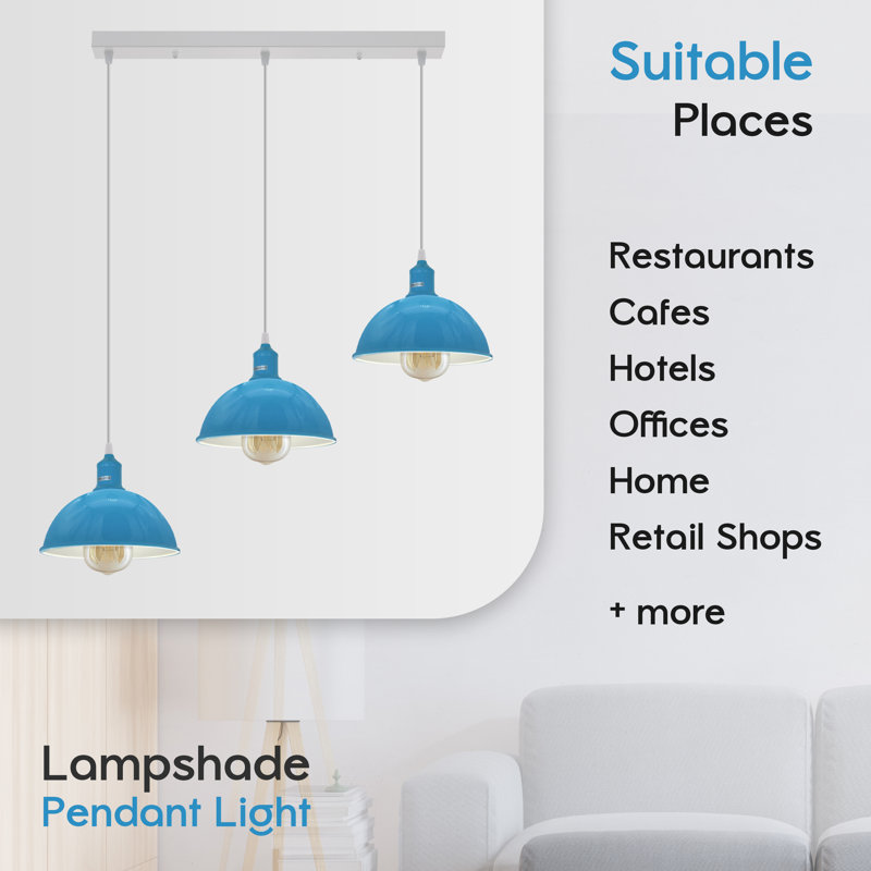 Labeeba 3 - Light Kitchen Island Pendant, Blue