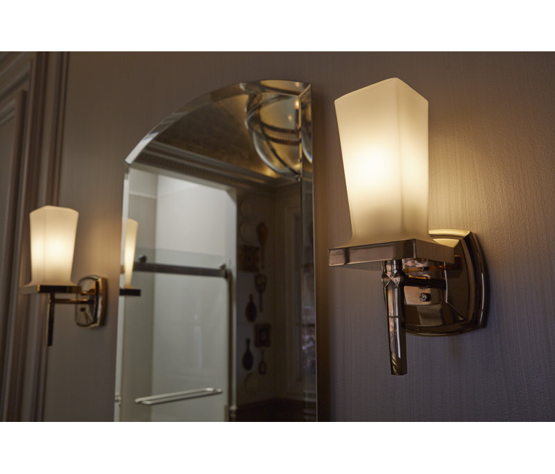 Margaux® One-Light Sconce, Vibrant Polished Nickel
