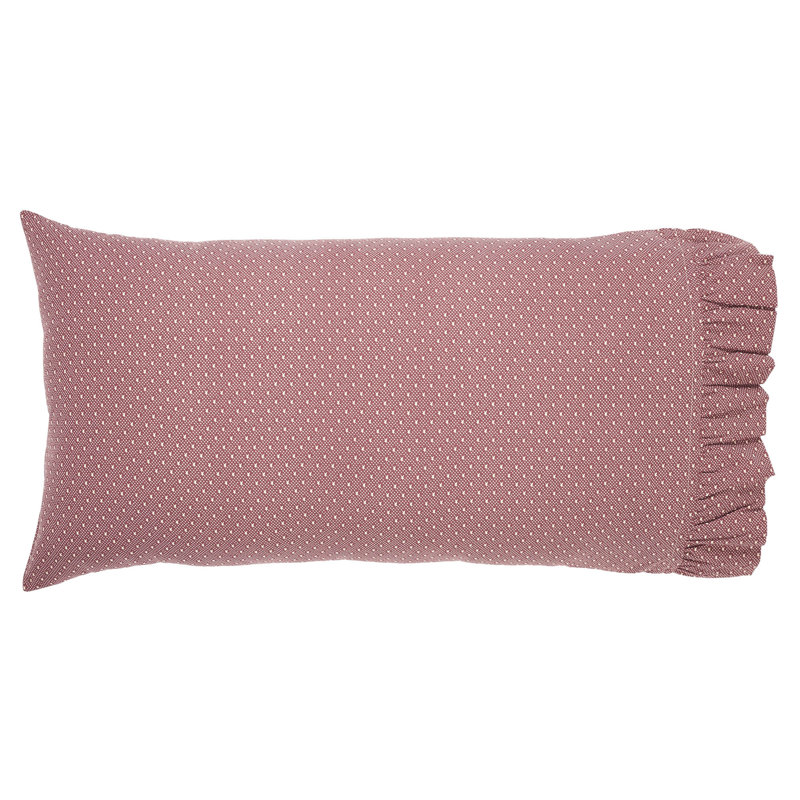 Pip Vinestar Cotton Flatweave Dots - Set of 2, King Pillow Case Set