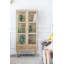 Élégante armoire vitrée haute pour la présentation et le rangement, parfaite pour les petits espaces et les intérieurs modernes