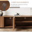 79" Mid Century Modern TV Stands, Wood Media Console with Ample Storages-1226853220