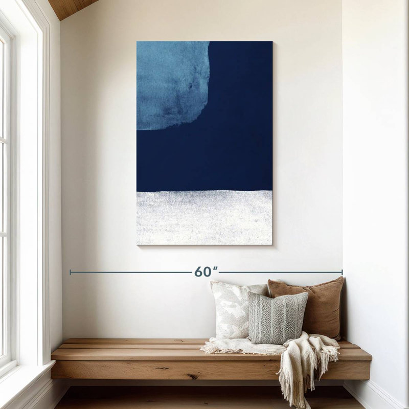 Avery Minimalist Blue Strokes I, H 45 po x l 30 po