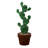 Metal Cactus Fountain with River Stones - Outdoor
