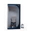 Tente à vapeur portative noire - Spa personnel pour la maison. Équipé d'un générateur, d'une télécommande et d'un fauteuil pliable. Installation facile, chauffage. & Ul. Isolation thermique, tissu imperméable. 360 buses. 9