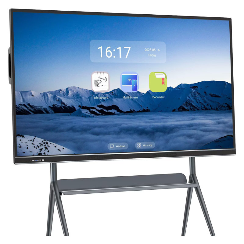 JYXCN 4K Smart Board 86 pouces à écran tactile tout-en-un, tableau blanc interactif avec double système et partage de nuage Idéal pour la salle de classe, le bureau et les présentations? (Comprend un support mural)