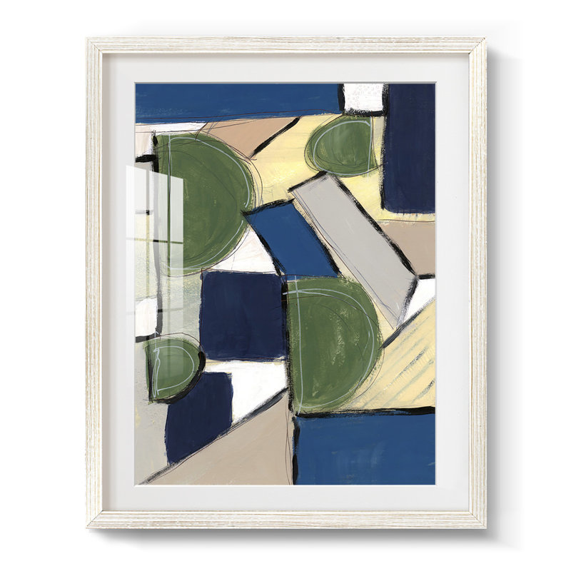 Spatial Mix I - impression encadrée, H 25,5 po x l 17,5 po, Blanc
