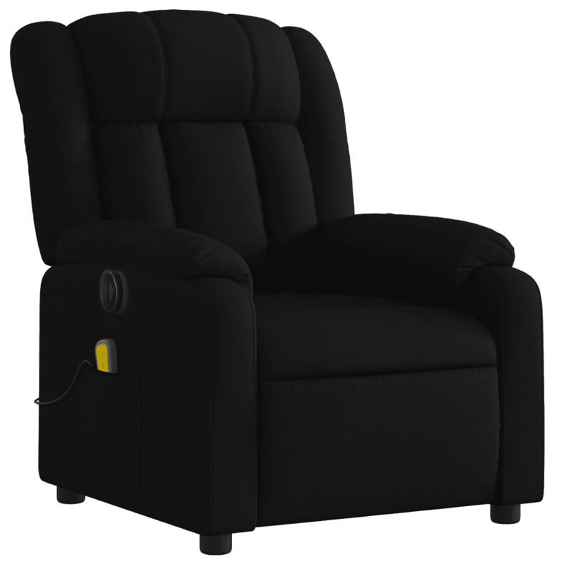 vidaXL Recliner Chair, Adjustable, Dark Gray Polyester, Manual