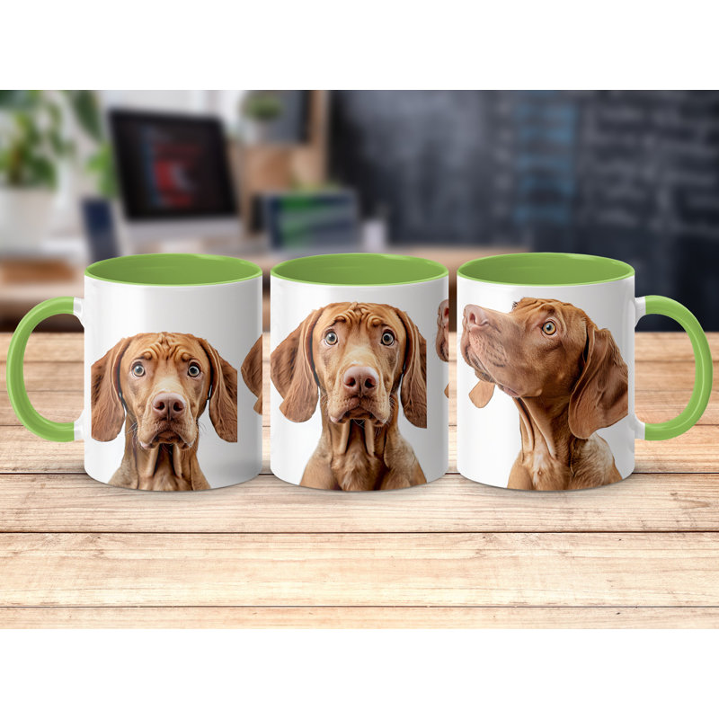 Ceramic Coffee Mug, Light Green, 2