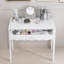 Bureau de coiffeuse avec tiroir, table de maquillage moderne pour la chambre à coucher, petits espaces