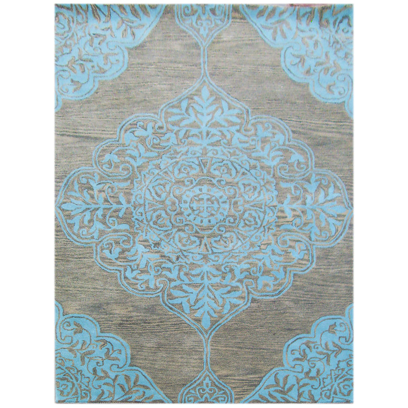 Kirman Floral Hand Woven Area Rug, Rectangle 122 x 183cm