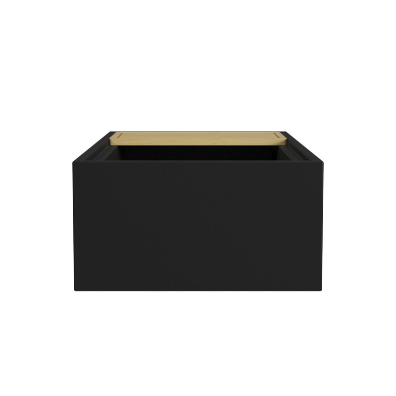 DUCASSE FIRECLAY KITCHEN WORKSTATION, 36",, Matte Black