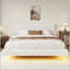 Lit flottant avec lumière White Boucle-128515209