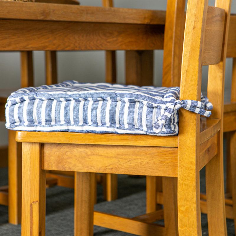 Nicola Spring - French Mattress Seat Cushions - 40cm, Blue