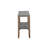 Aston 6 Piece Dining Set With 42"W Dining Table Four 15"W Square Stools And 1 Buffet Console Table