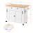 Solid Wood Top Kitchen Cart