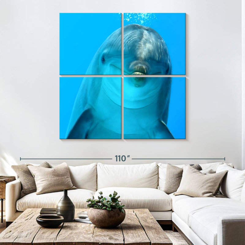 Brampt Dolphin Encounter, 74" H x 74" W