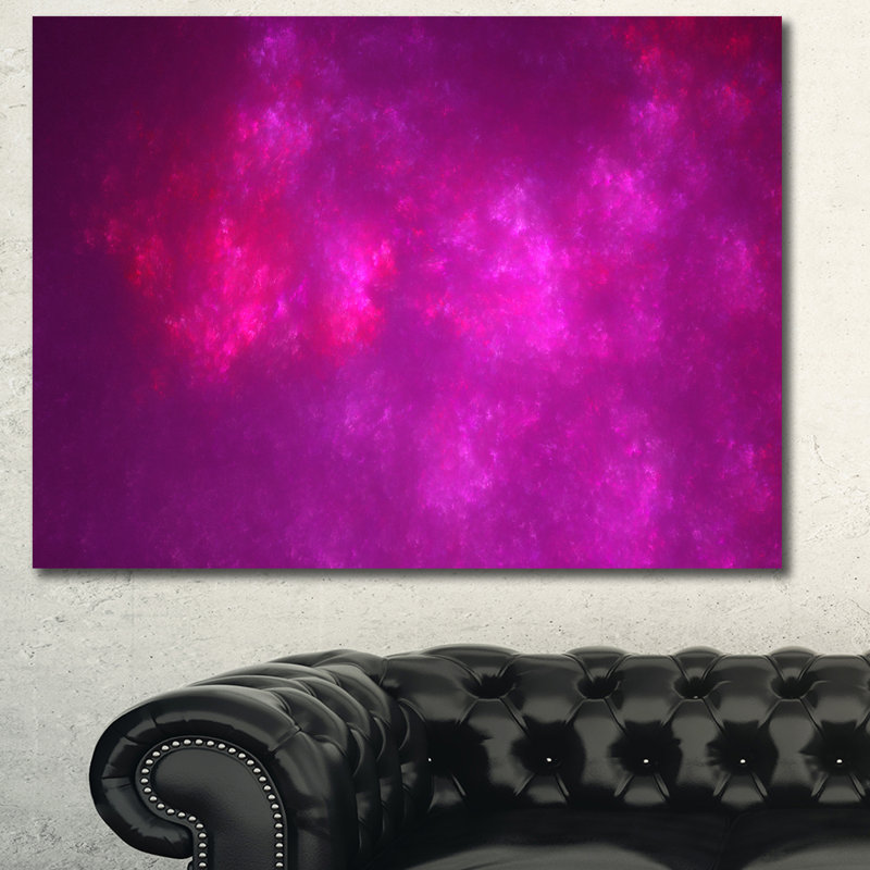 « brillante rose starry fractal sky », impression sur toile tendue, H 20 po x l 20 po x P 1 po