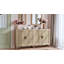 Buffet 70 po en rotin avec rangement, buffet 4 portes avec tablettes réglables-175267473
