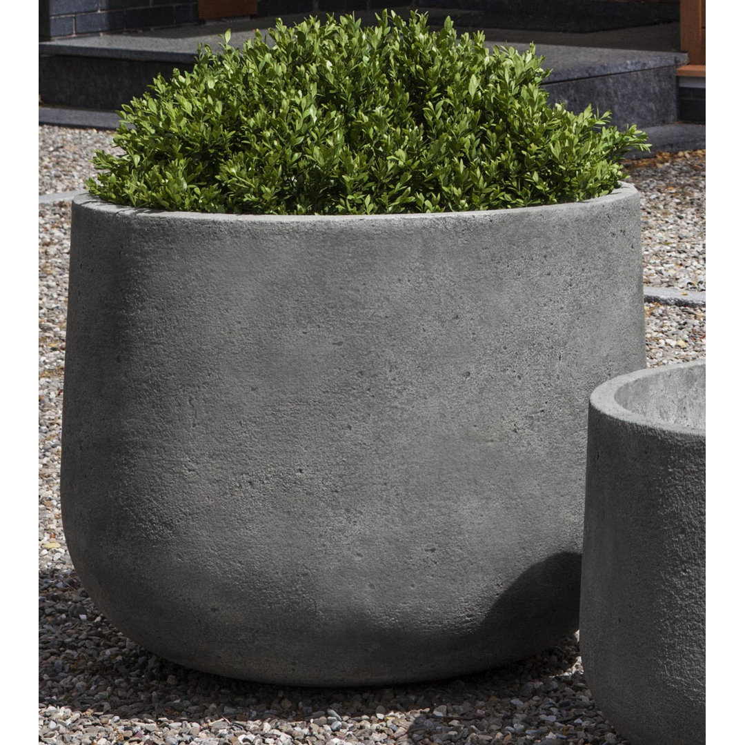 Tribeca Cast Stone Pot Planter 17 Stories 