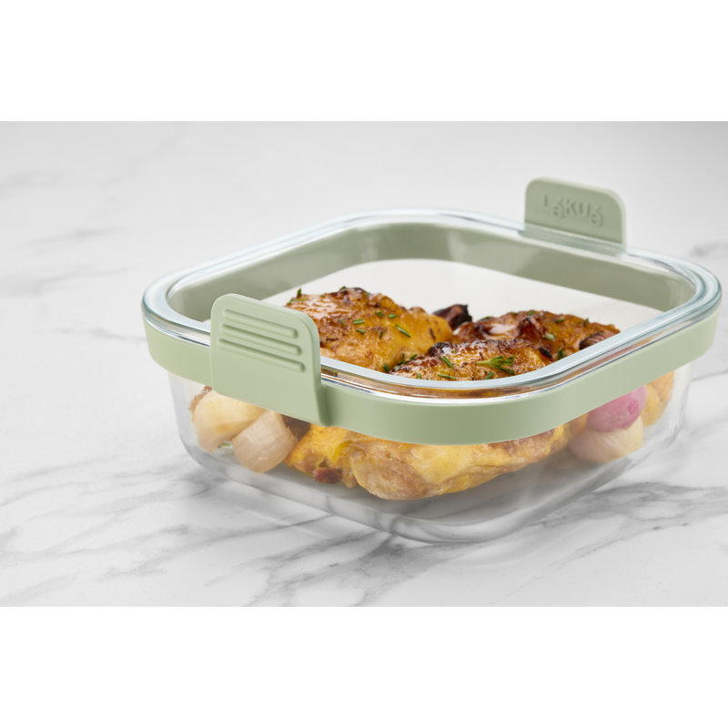 Lékué Air Fryer Square Glass Dish